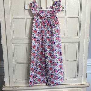 Janie and Jack Floral Jumpsuit - Pink and Blue